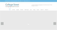 Desktop Screenshot of collegestreetchurch.org